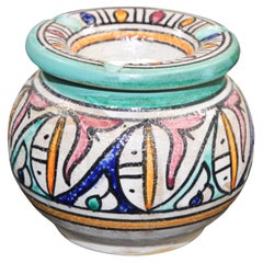 Vintage Ceramic Ashtray from Fez Morocco