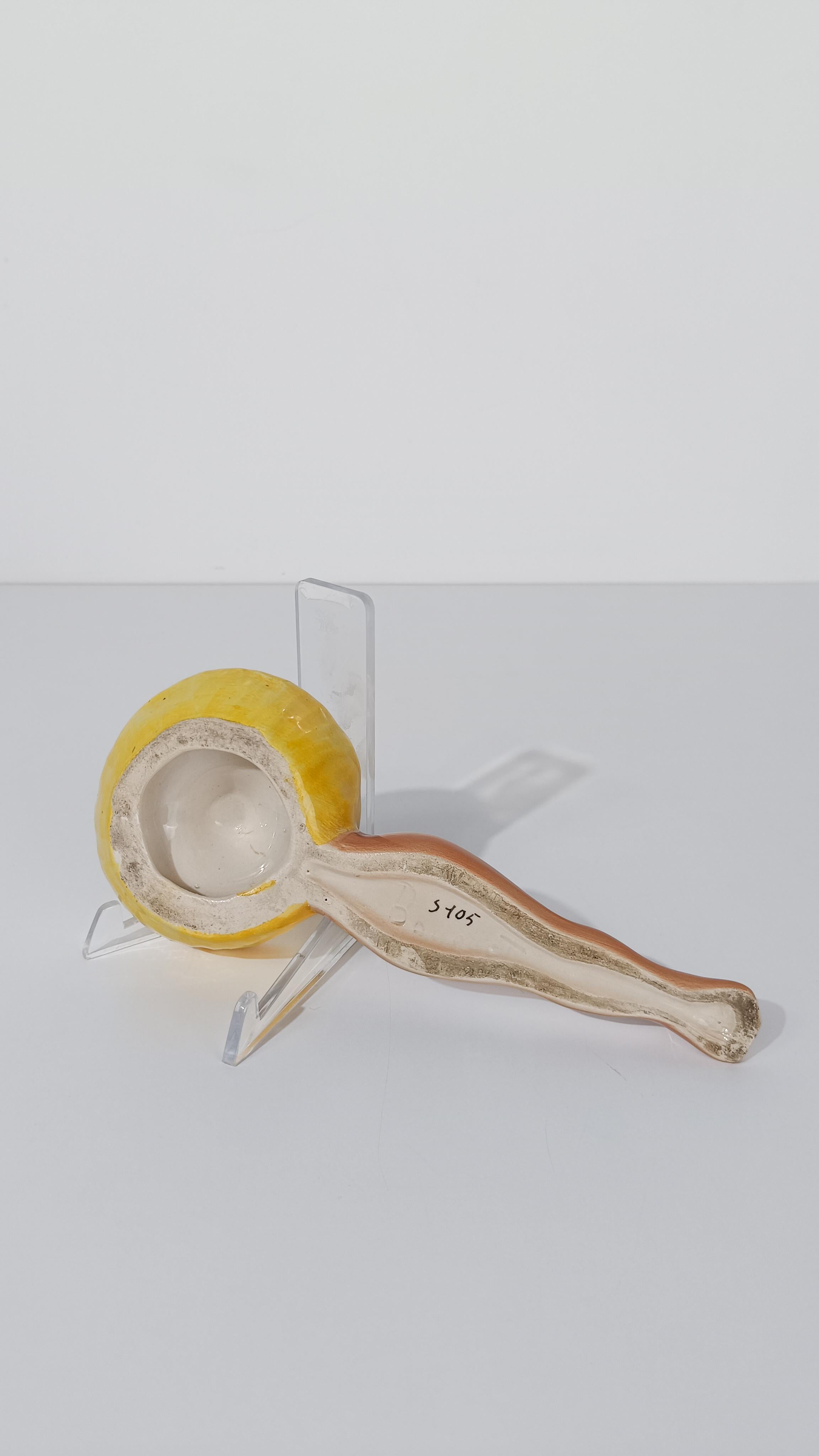 Vintage Ceramic Ashtray in the Shape of a Pin Up Girl with Sombrero, Italy 1950s For Sale 9