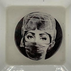 Vintage Ceramic Ashtray Model 268 by Fornasetti for Winston Brand, 1970s