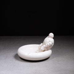 Vintage Ceramic Bibendum "Michelin Man" Ashtray Advertising Piece