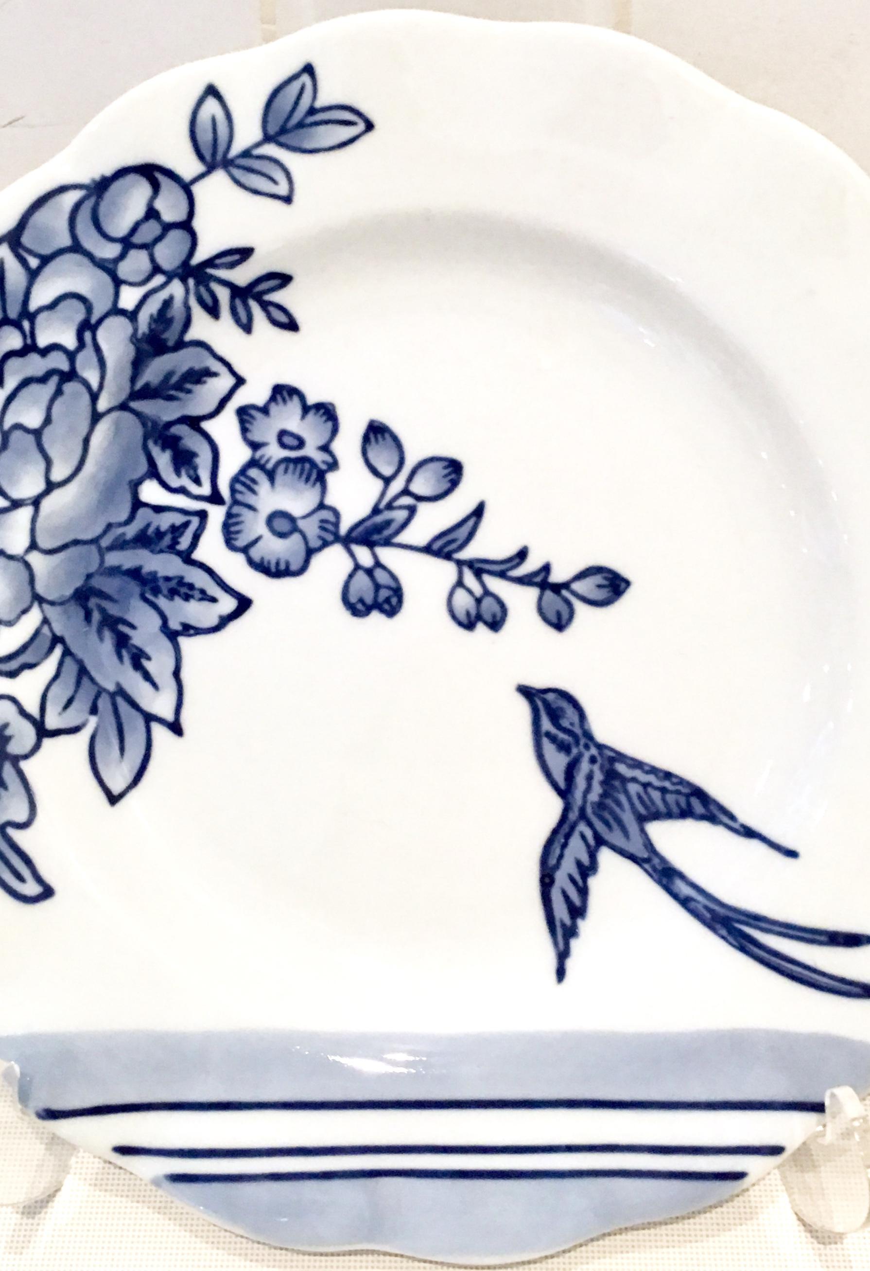 blue and white plates vintage