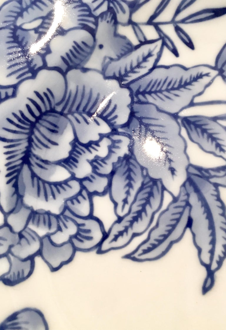 Vintage Ceramic Blue and White Salad/Dessert Plates S/9 by, Creativeco