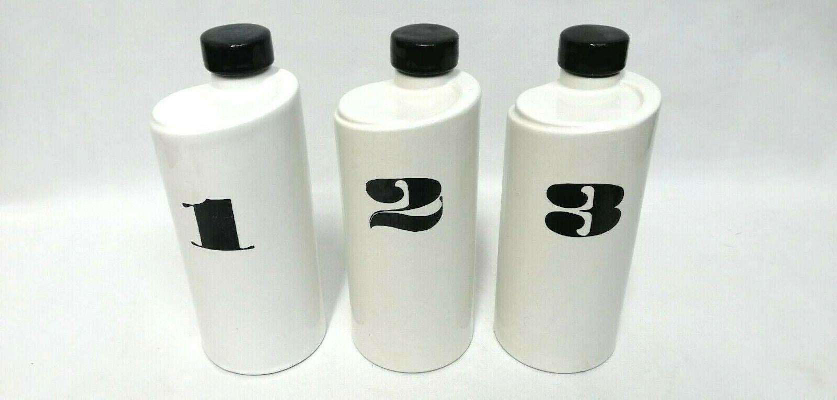 Vintage Ceramic Bottles Design Enzo Mari, 1970s In Good Condition For Sale In taranto, IT