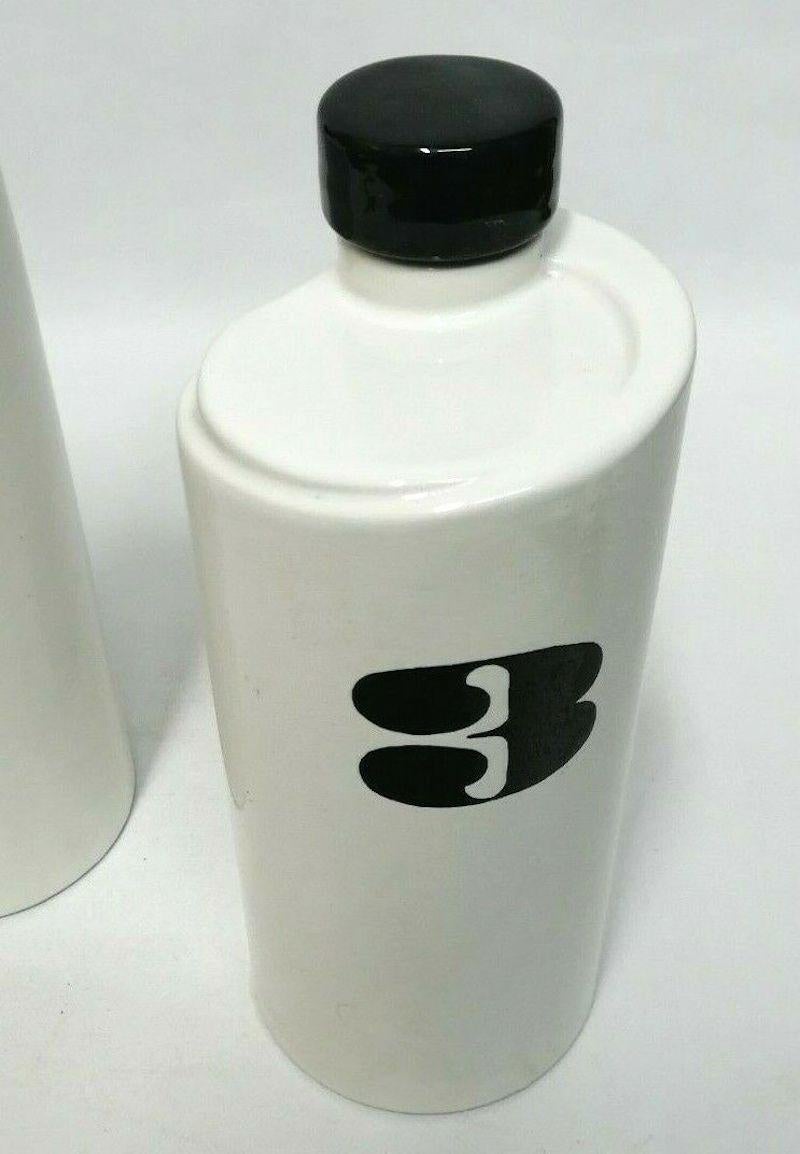 Vintage Ceramic Bottles Design Enzo Mari, 1970s For Sale 2