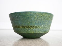 Vintage Ceramic Bowl Glazed in Blue and Green by Marcello Fantoni for Raymor