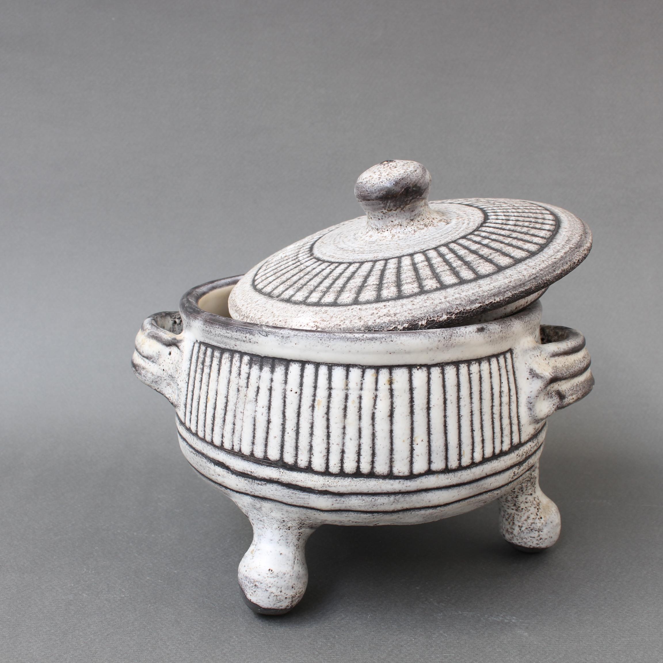Vintage Ceramic Bowl on Tripod Legs by Jacques Pouchain, Atelier Dieulefit 5