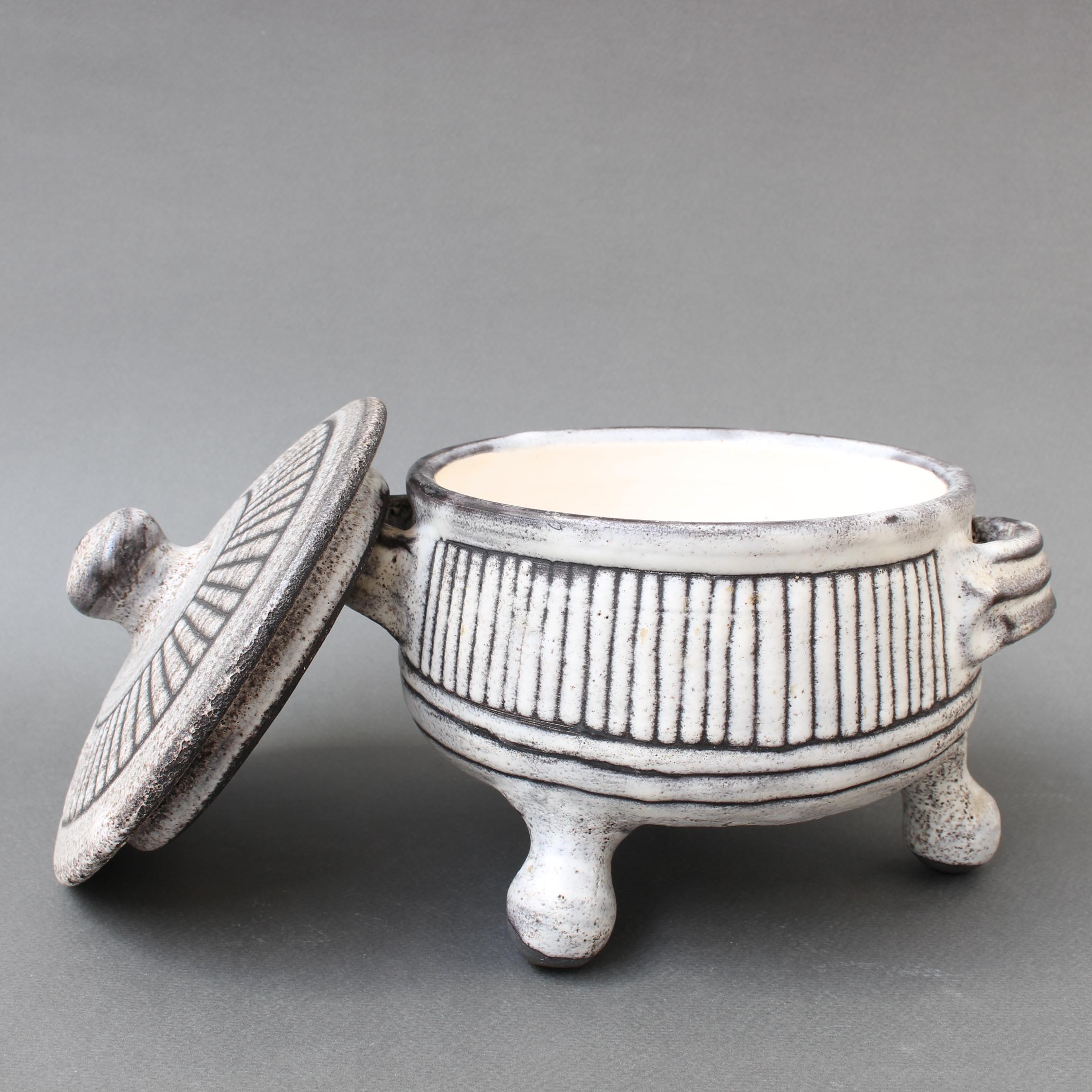 Vintage Ceramic Bowl on Tripod Legs by Jacques Pouchain, Atelier Dieulefit 6