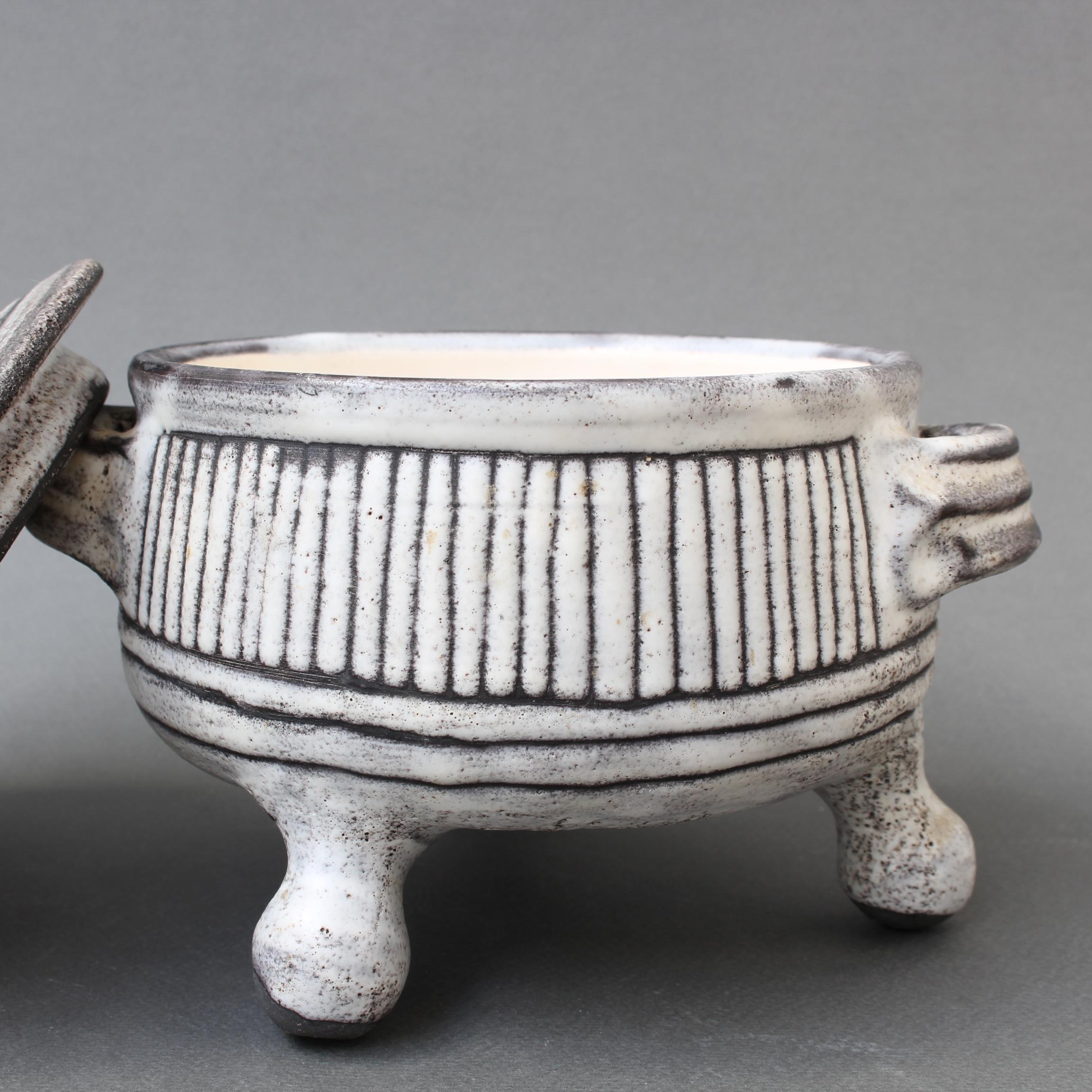Vintage Ceramic Bowl on Tripod Legs by Jacques Pouchain, Atelier Dieulefit 7