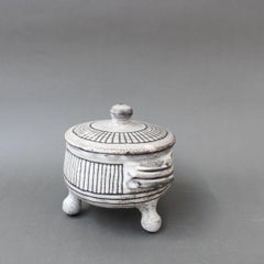 Vintage Ceramic Bowl on Tripod Legs by Jacques Pouchain, Atelier Dieulefit