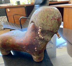 Vintage Pottery Bull in the Style of Bruno Gambone