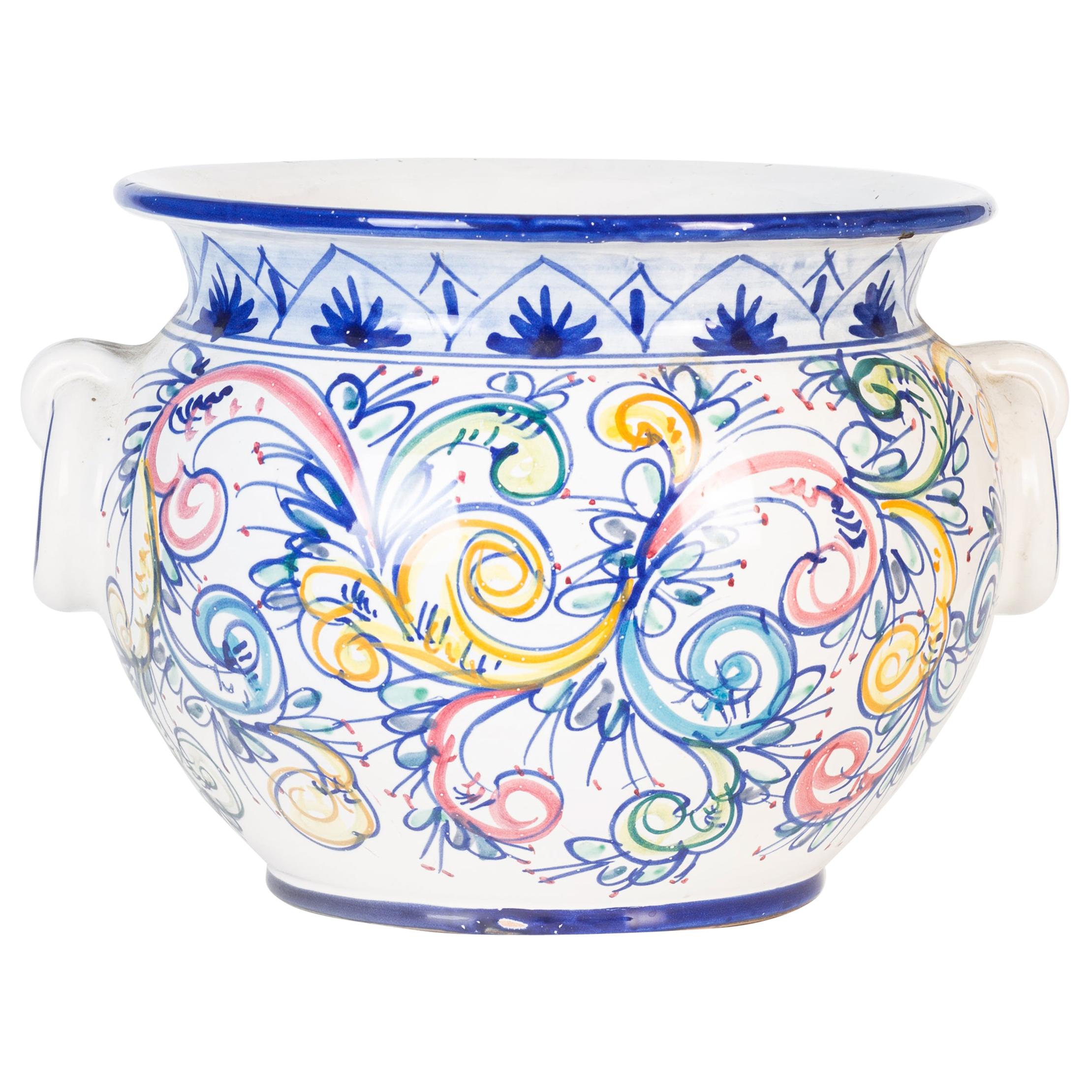 Vintage Ceramic Cachepot by Cer.Italia