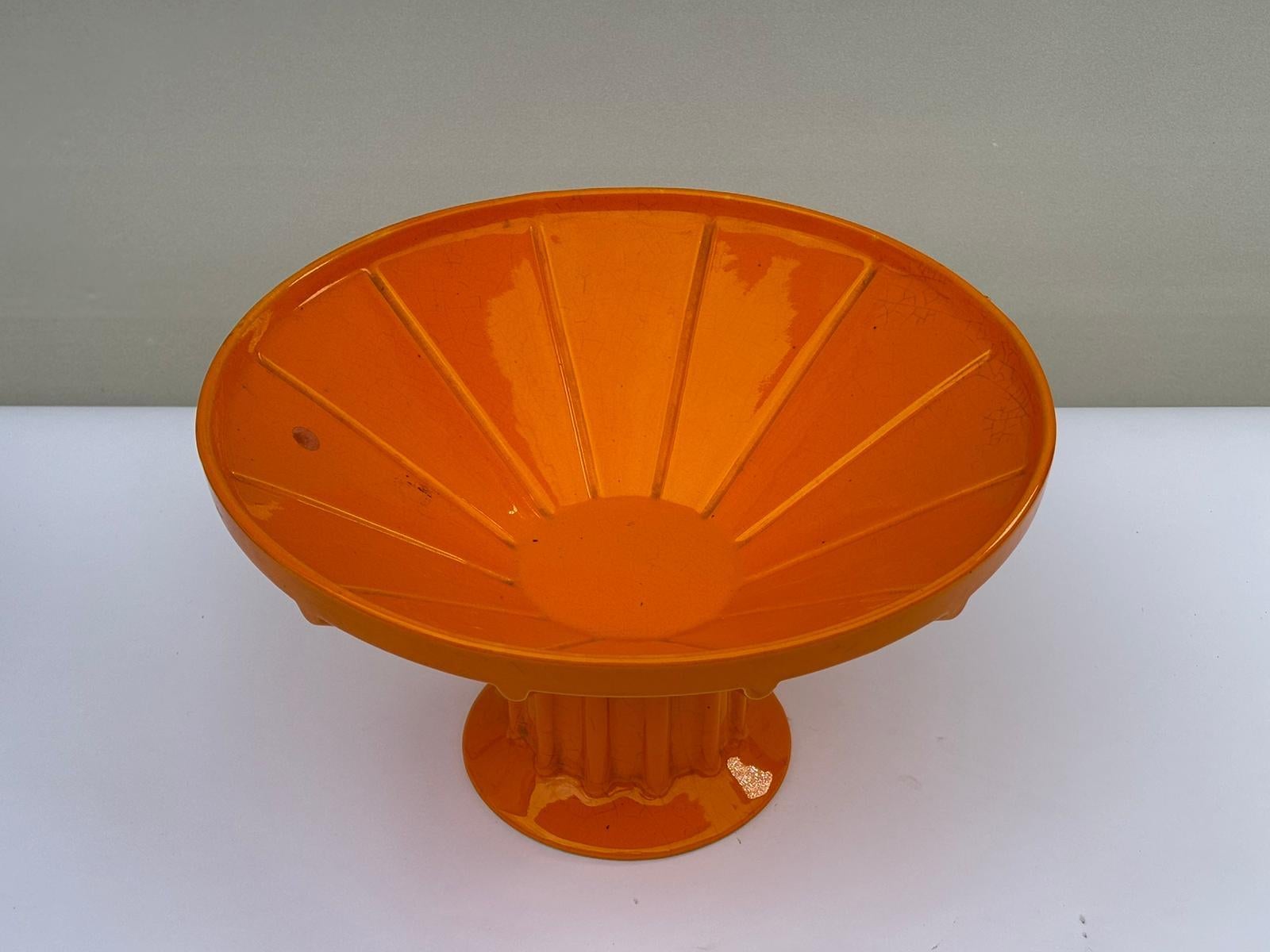 Italiano Centrotavola in ceramica d'epoca Fabbrica Gabbianelli Italia anni '70 in vendita