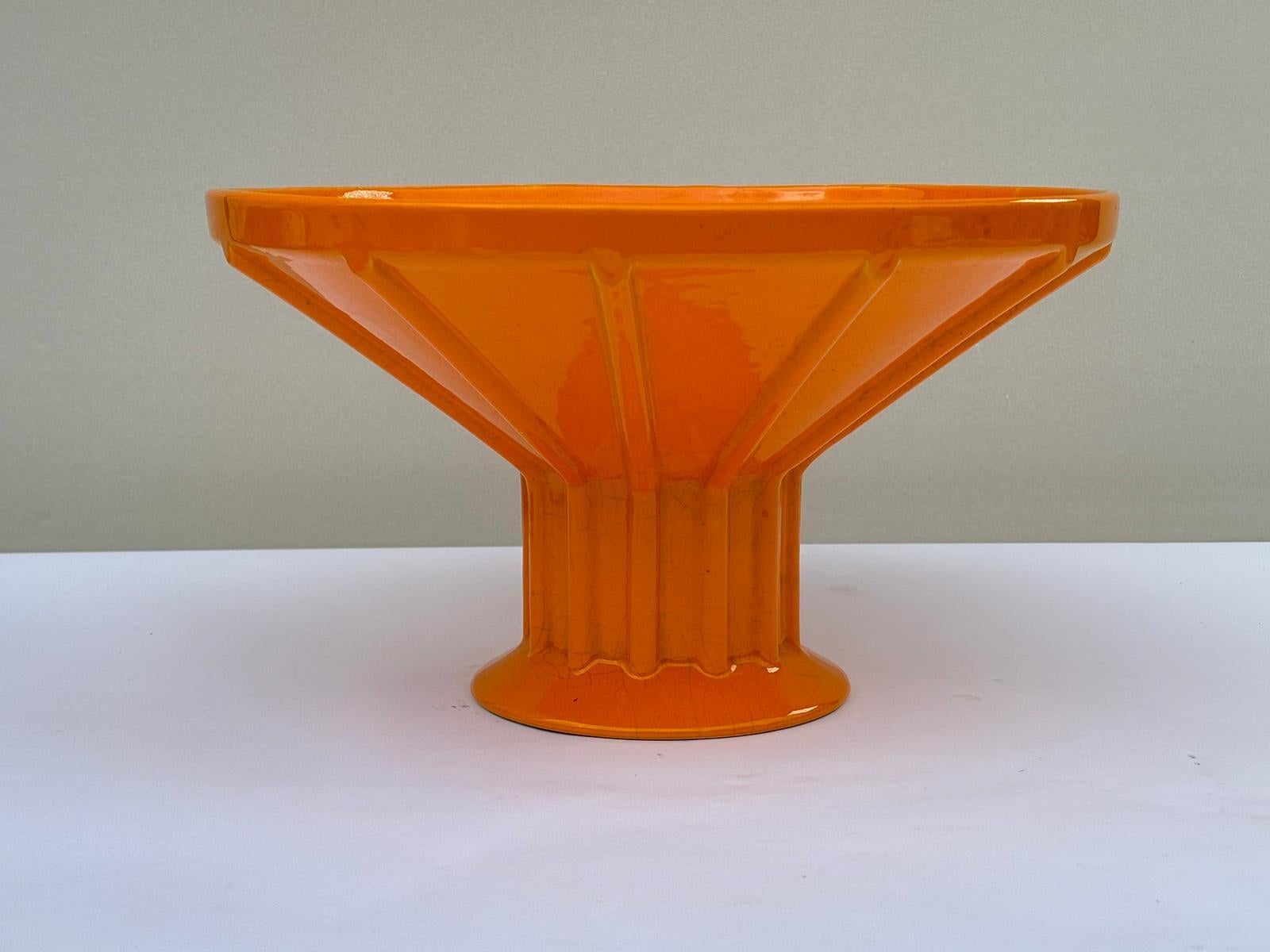 Centrotavola in ceramica d'epoca Fabbrica Gabbianelli Italia anni '70 In condizioni ottime in vendita a Milan, Italy