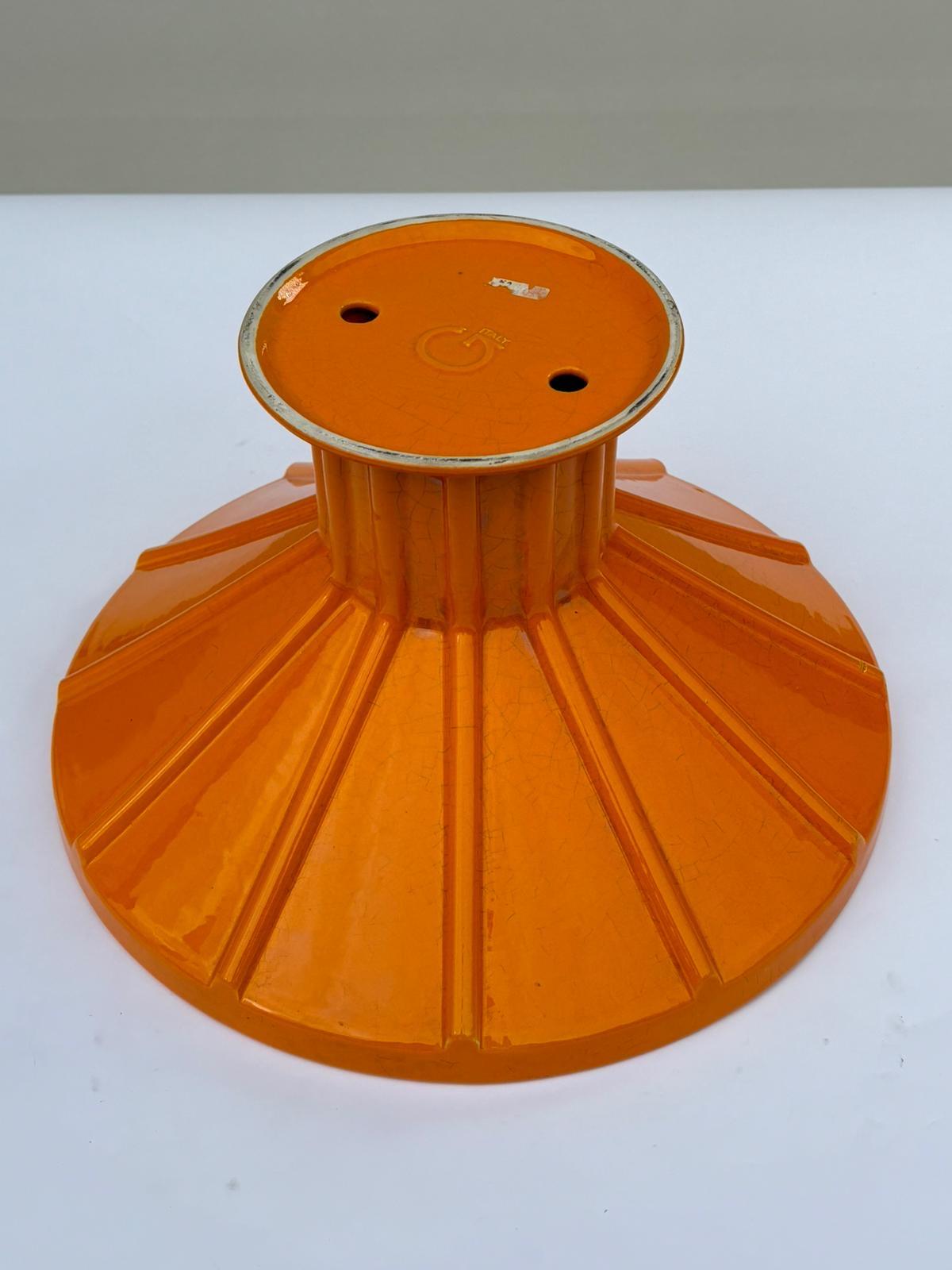 Ceramica Centrotavola in ceramica d'epoca Fabbrica Gabbianelli Italia anni '70 in vendita