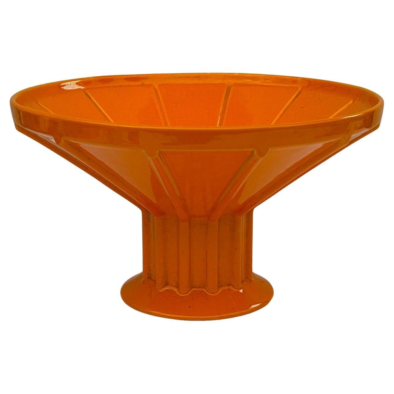 Vintage Ceramic Centerpiece Manufacture Gabbianelli Italy 1970s