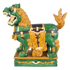Vintage Ceramic Chinese Foo Dog Guardian Lion