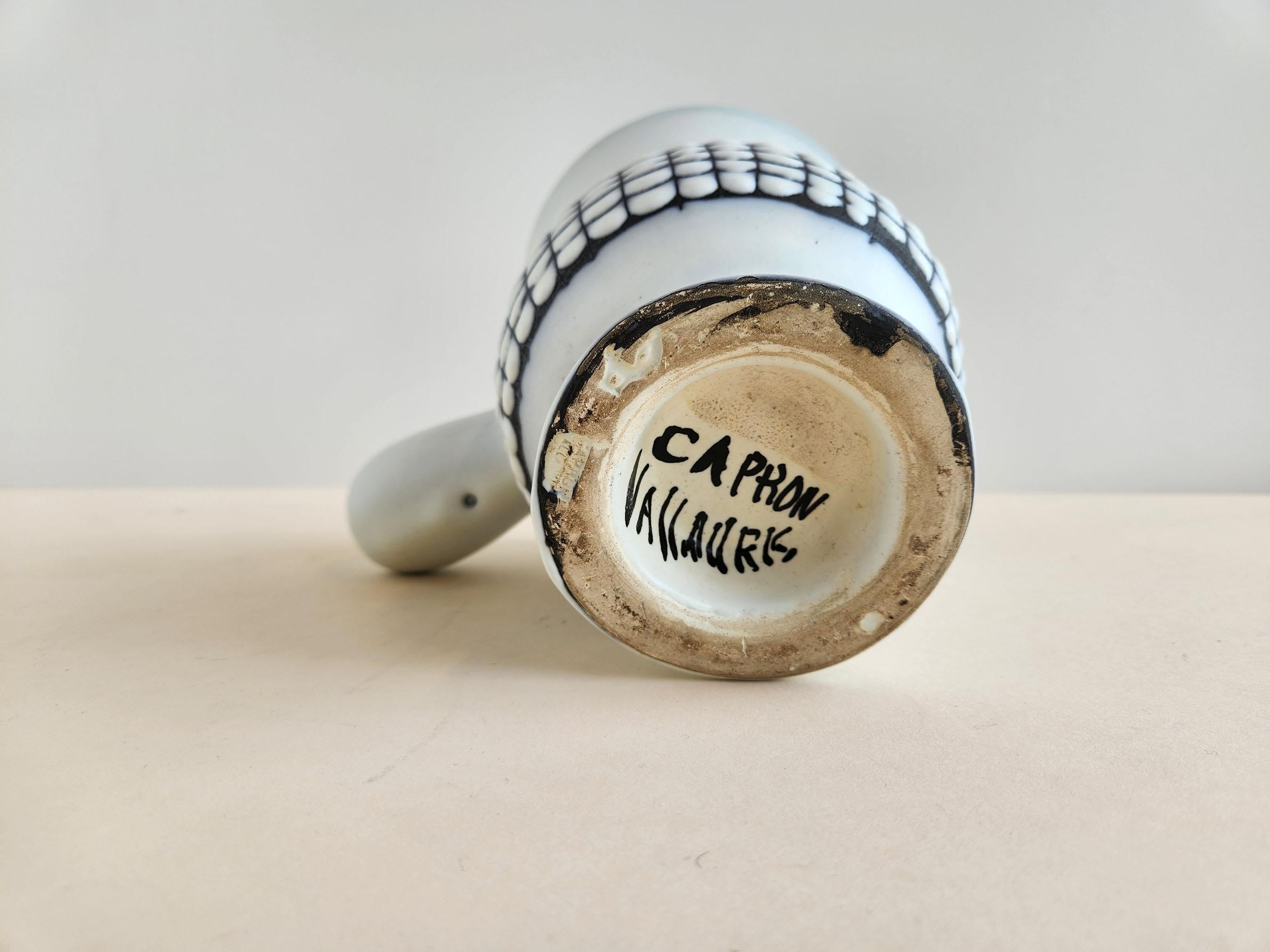 Roger Capron - Pot à chocolat vintage en céramique en vente 2