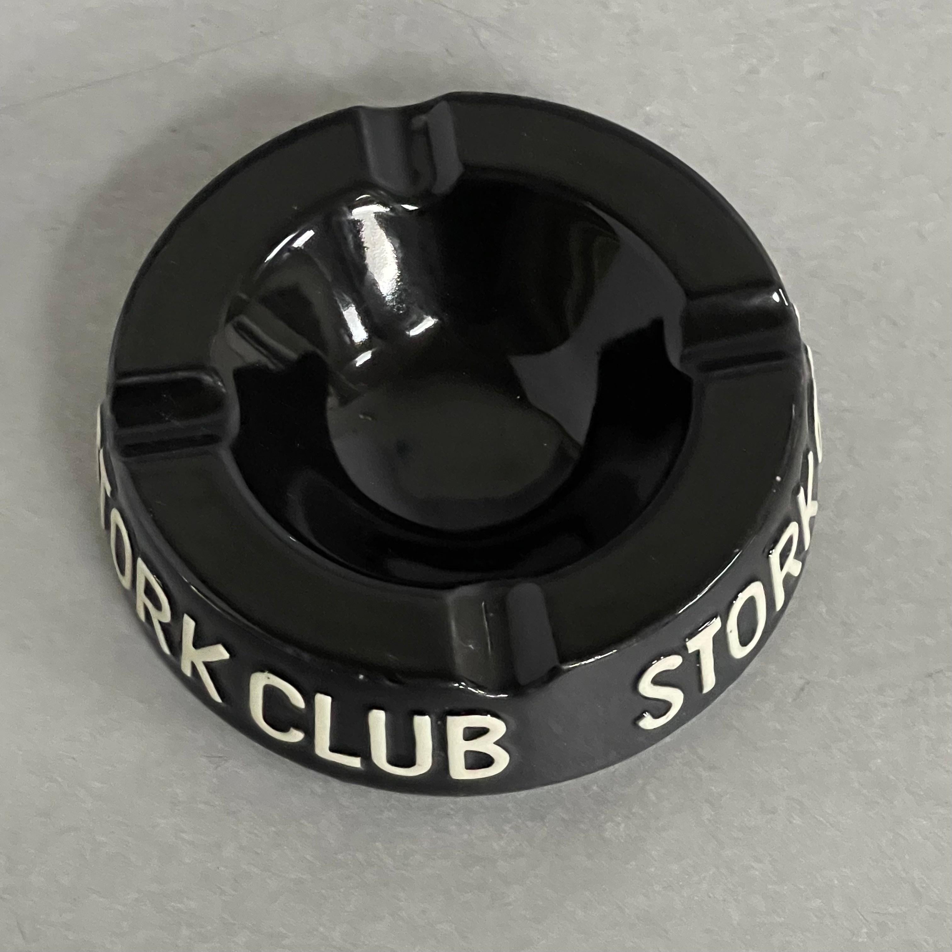 Vintage Ceramic Cigar Ashtray from the Stork Club In Good Condition In Highland, IN