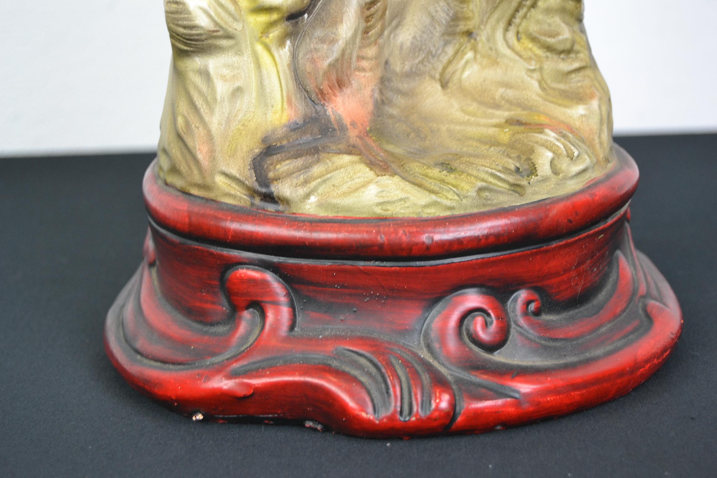 20th Century Vintage Ceramic Cockatoo Sculpture 