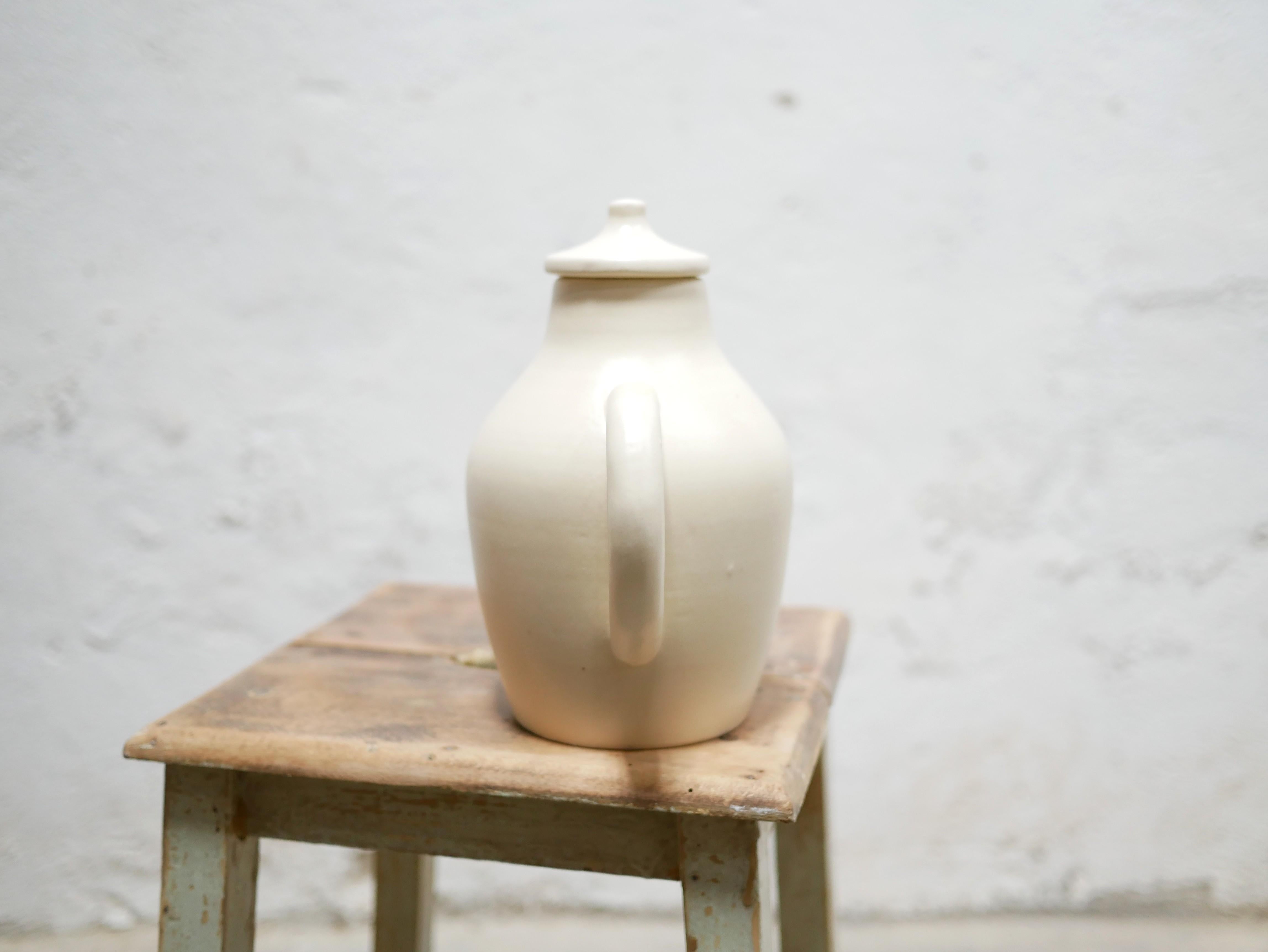 Vintage ceramic coffee maker by Le Pot de Terre In Good Condition For Sale In AIGNAN, FR