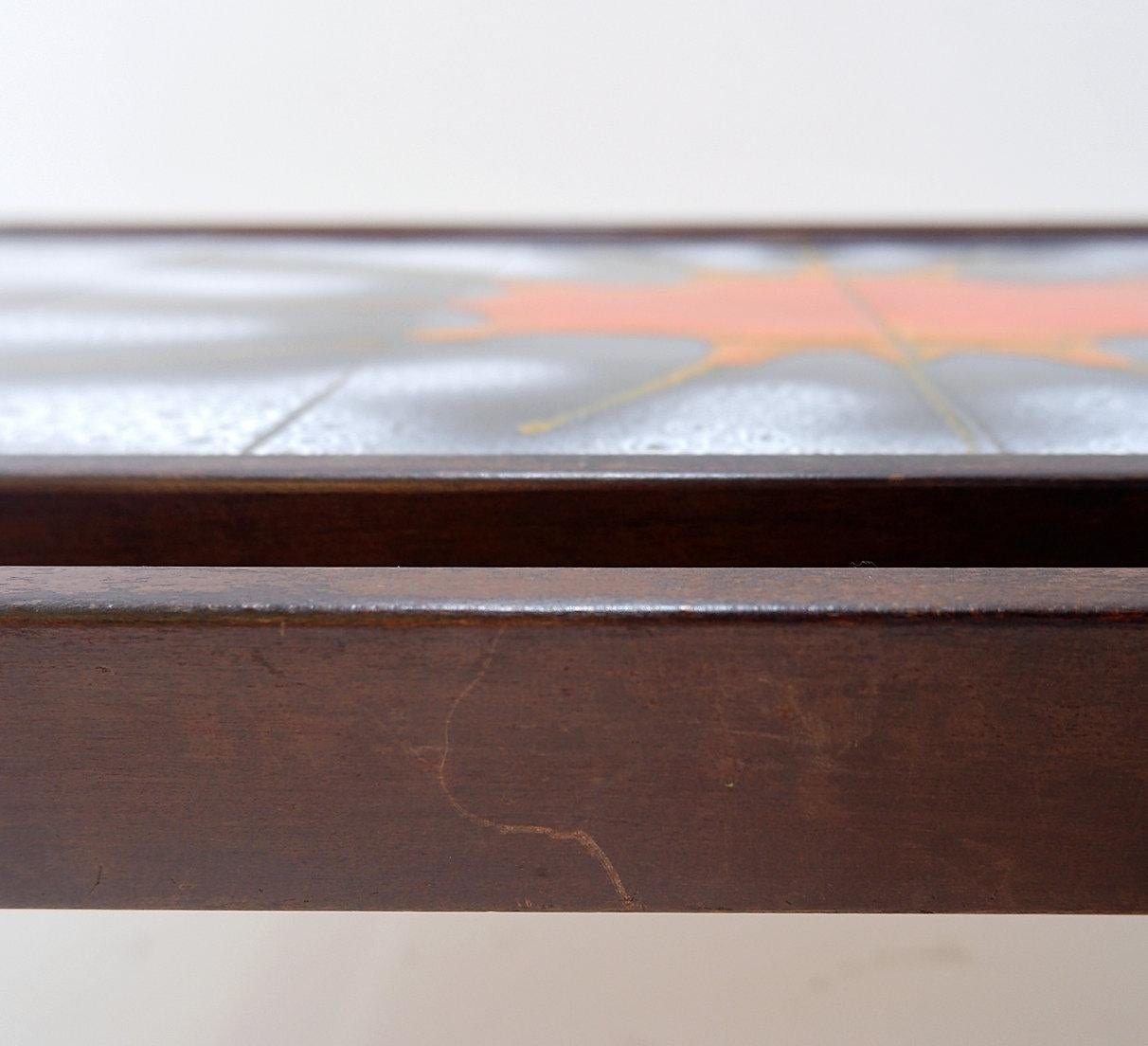Mid-Century Modern Table basse vintage en céramique - années 1960 en vente