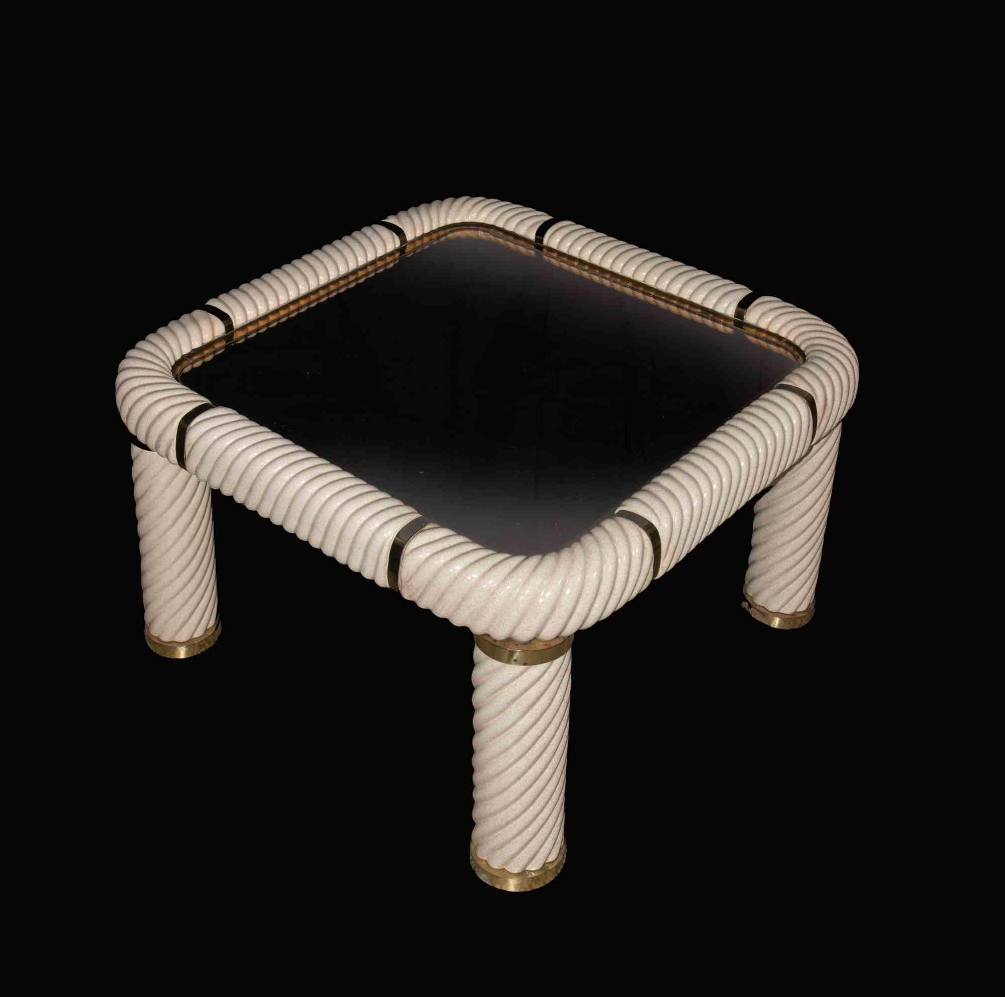 Mid-20th Century Vintage Ceramic Coffee Table by Tommaso Barbi, Italy, 1960s For Sale