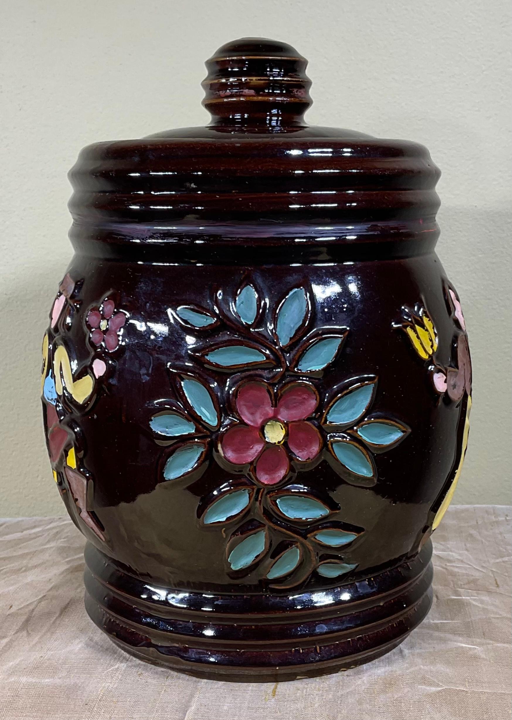 Vintage Ceramic Cookie Jar For Sale 4