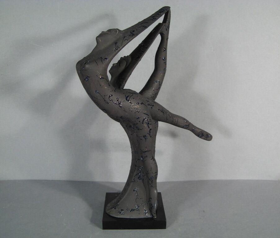 Vintage-Skulptur eines tanzenden Paares aus Keramik (1960er/1970er Jahre) -1Y07 6