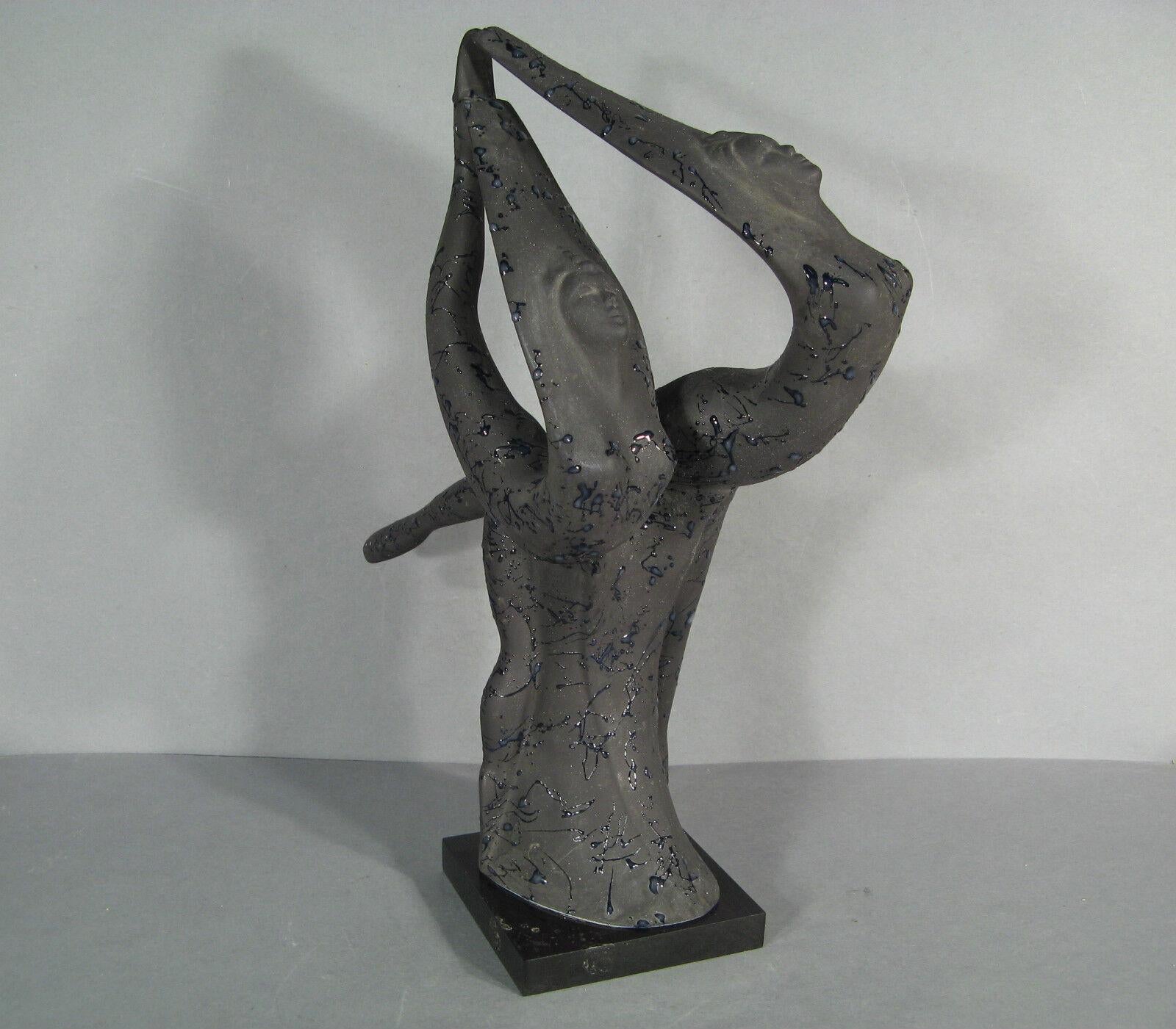 Vintage-Skulptur eines tanzenden Paares aus Keramik (1960er/1970er Jahre) -1Y07 7