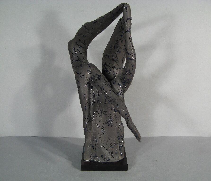 Vintage-Skulptur eines tanzenden Paares aus Keramik (1960er/1970er Jahre) -1Y07 1