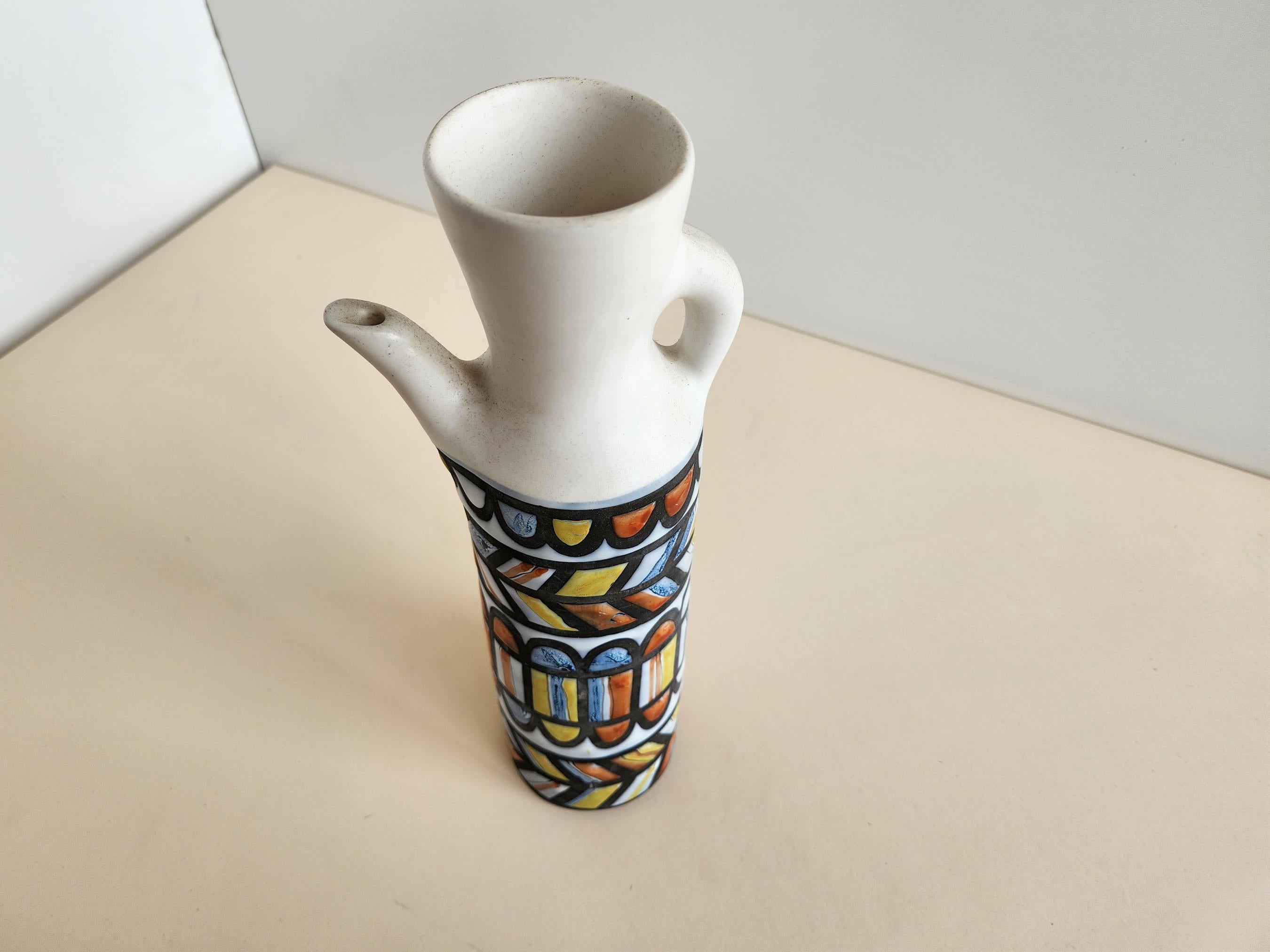 Roger Capron – Vintage-Keramik-Dekanter aus Keramik mit abstraktem Motiv im Angebot 1