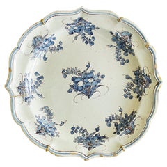 Vintage Ceramic Decorated Grottaglie Hanging Platter, Italy Late 18th Century