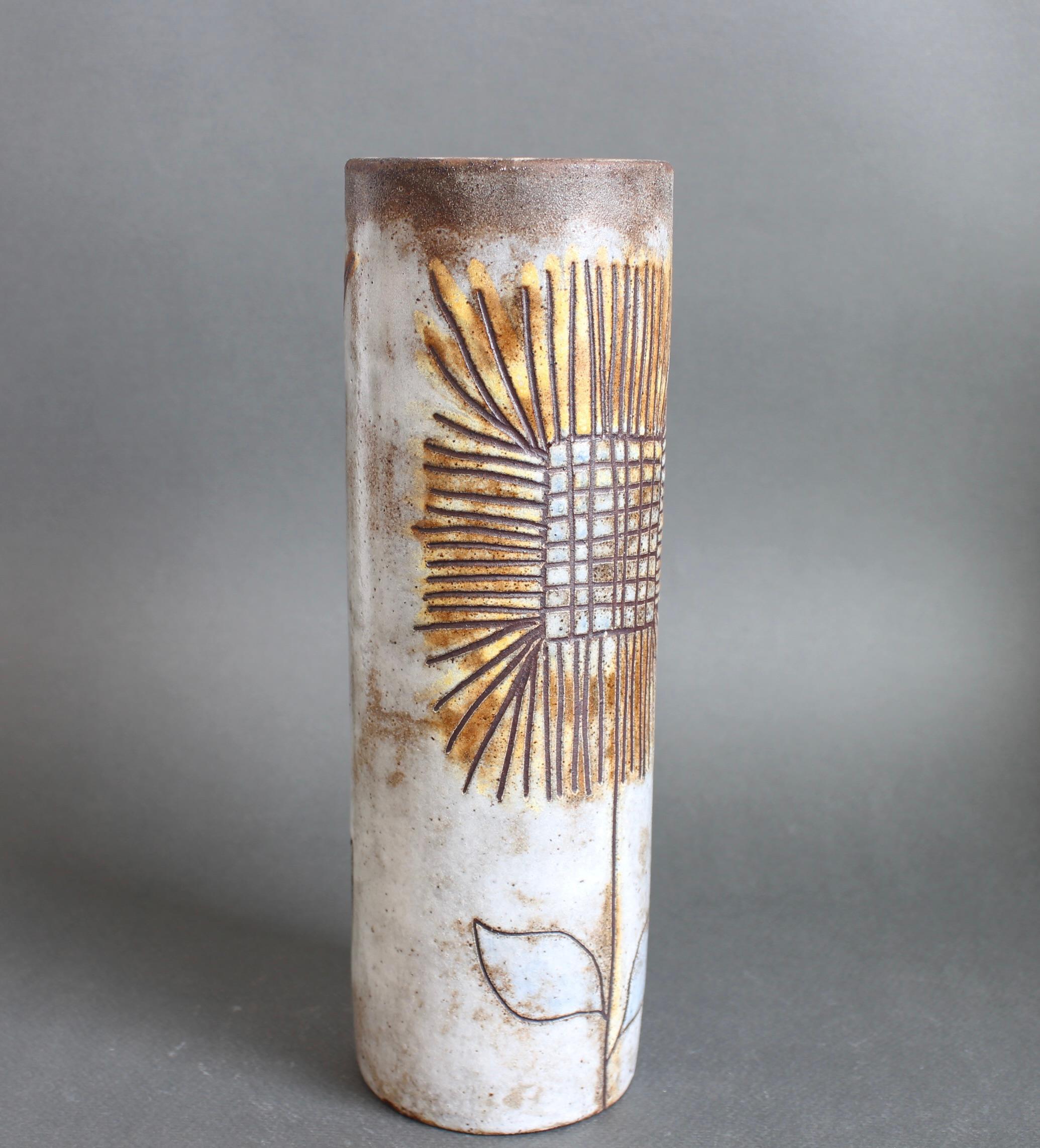 Dekorative Vase aus Keramik von Alexandre Kostanda (ca. 1960er Jahre) (Französisch) im Angebot