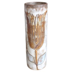 Vintage Ceramic Decorative Vase by Alexandre Kostanda (circa 1960s)