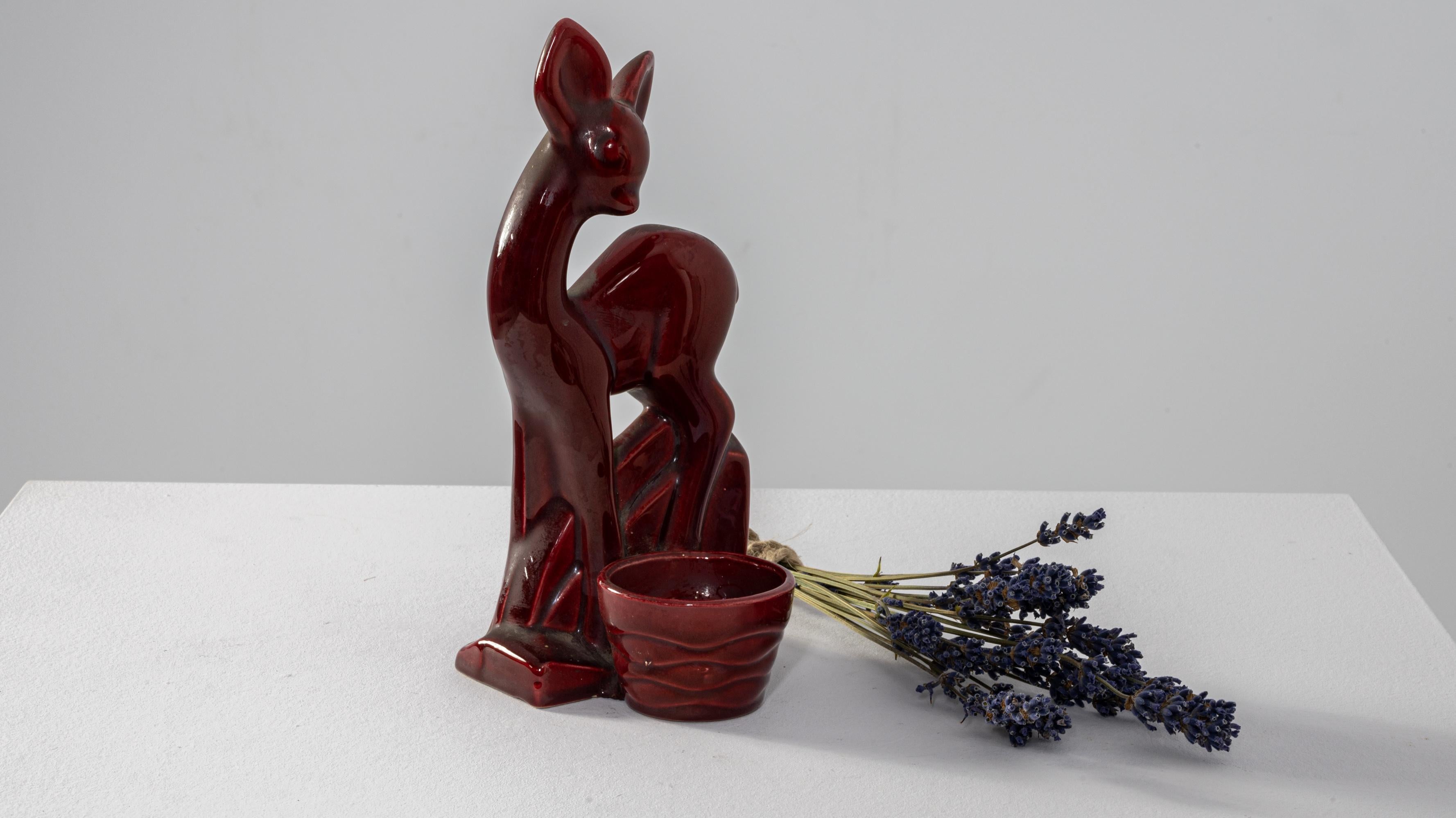Vintage Ceramic Deer Statuette 1