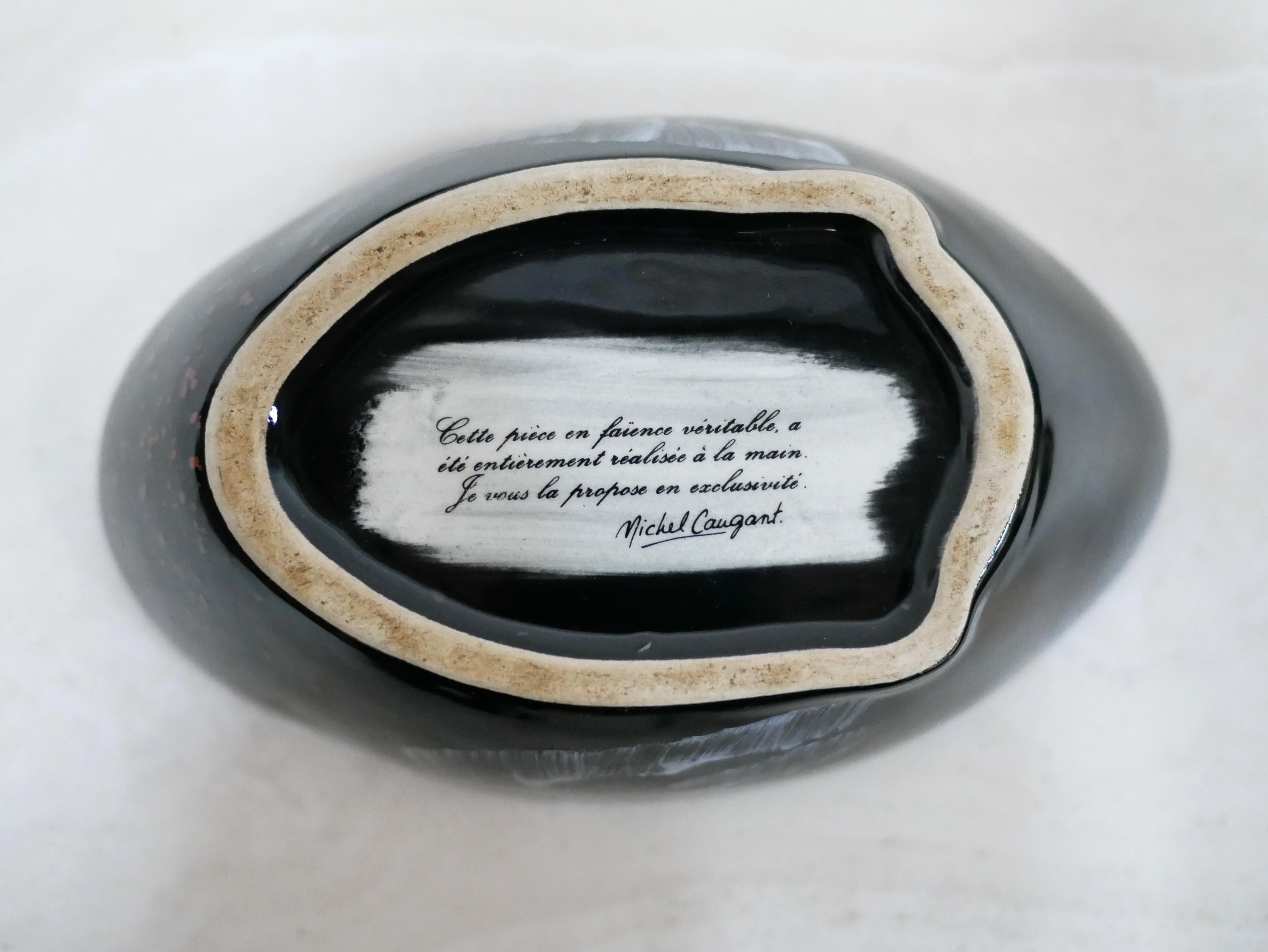 Keramik-Ententerrine aus Keramik von Michel Caugant im Angebot 6