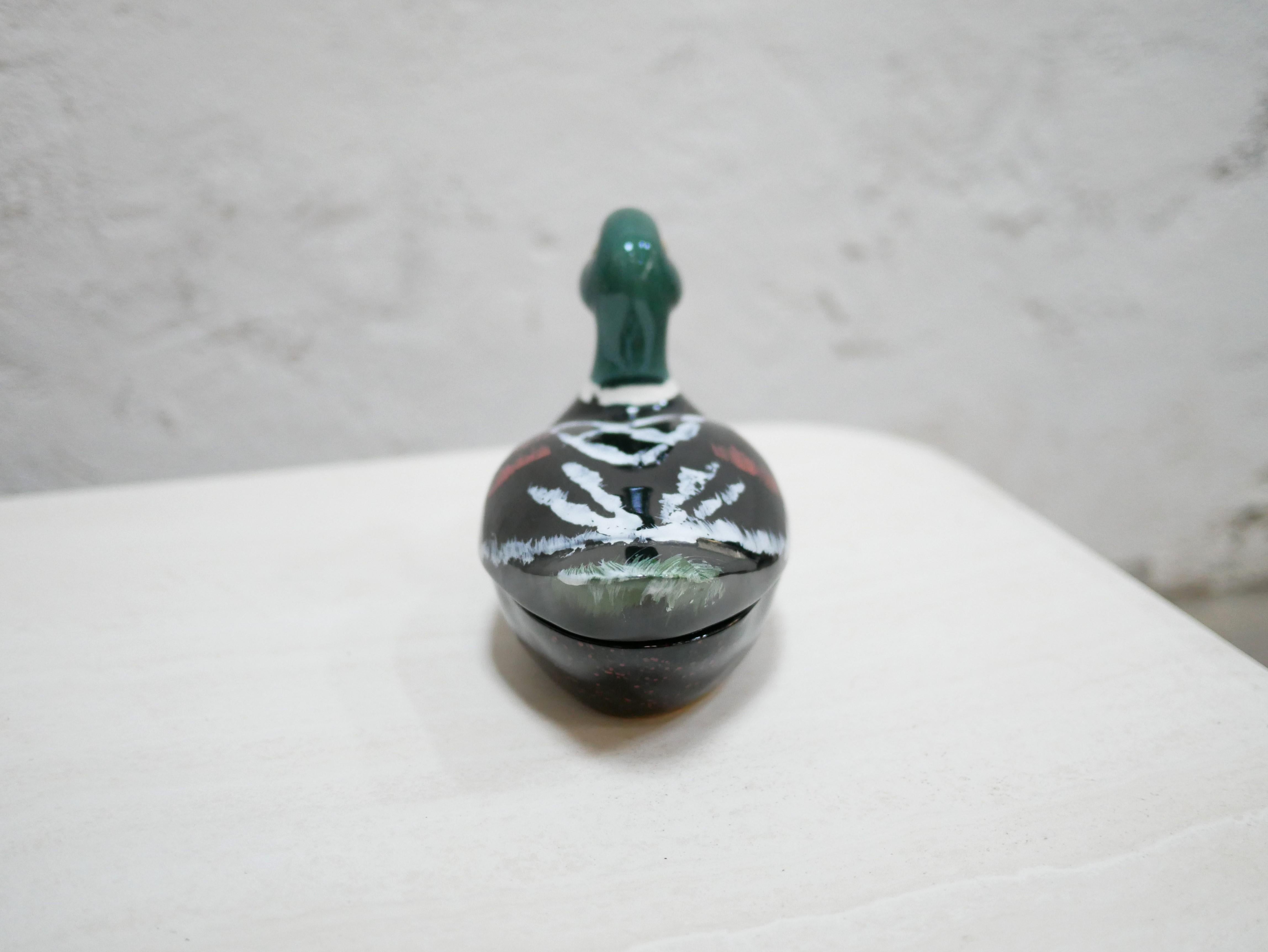 Keramik-Ententerrine aus Keramik von Michel Caugant im Zustand „Gut“ im Angebot in AIGNAN, FR