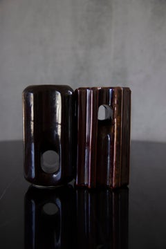 Vintage Ceramic Electric Insulators - a Pair