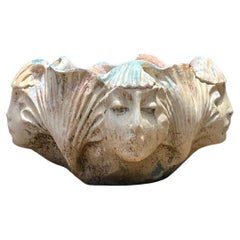 Vintage Ceramic Face Motif Bowl