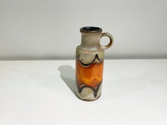 Vintage Ceramic Fat Lava Vase, impressed "W.Germany", 1960's