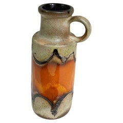 Vintage Ceramic Fat Lava Vase, impressed "W.Germany", 1960's