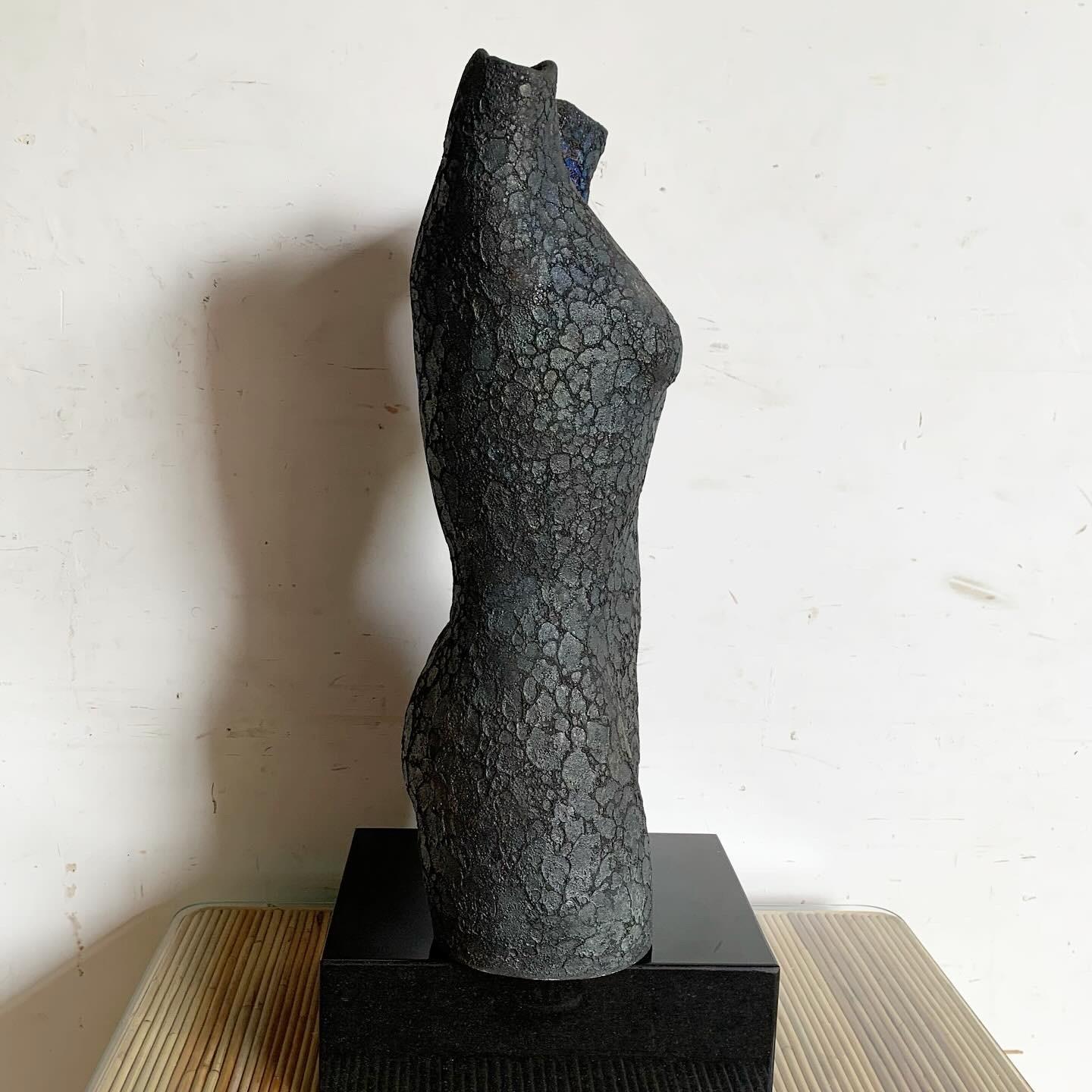 Vintage Ceramic Female Torso Sculpture 1