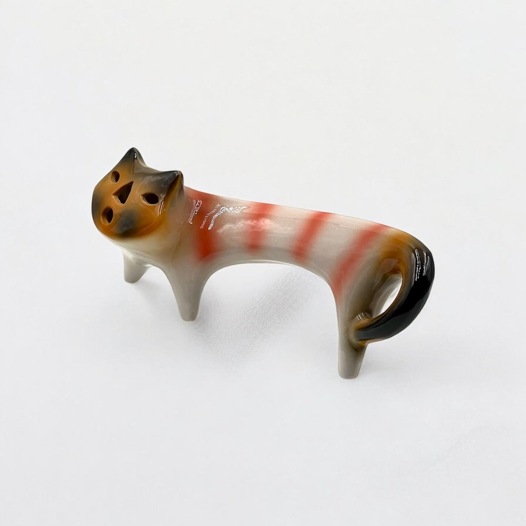 Vintage Ceramic Figurine by Roberto Rigon, 1970s - Artistic Sculpture For Sale 4