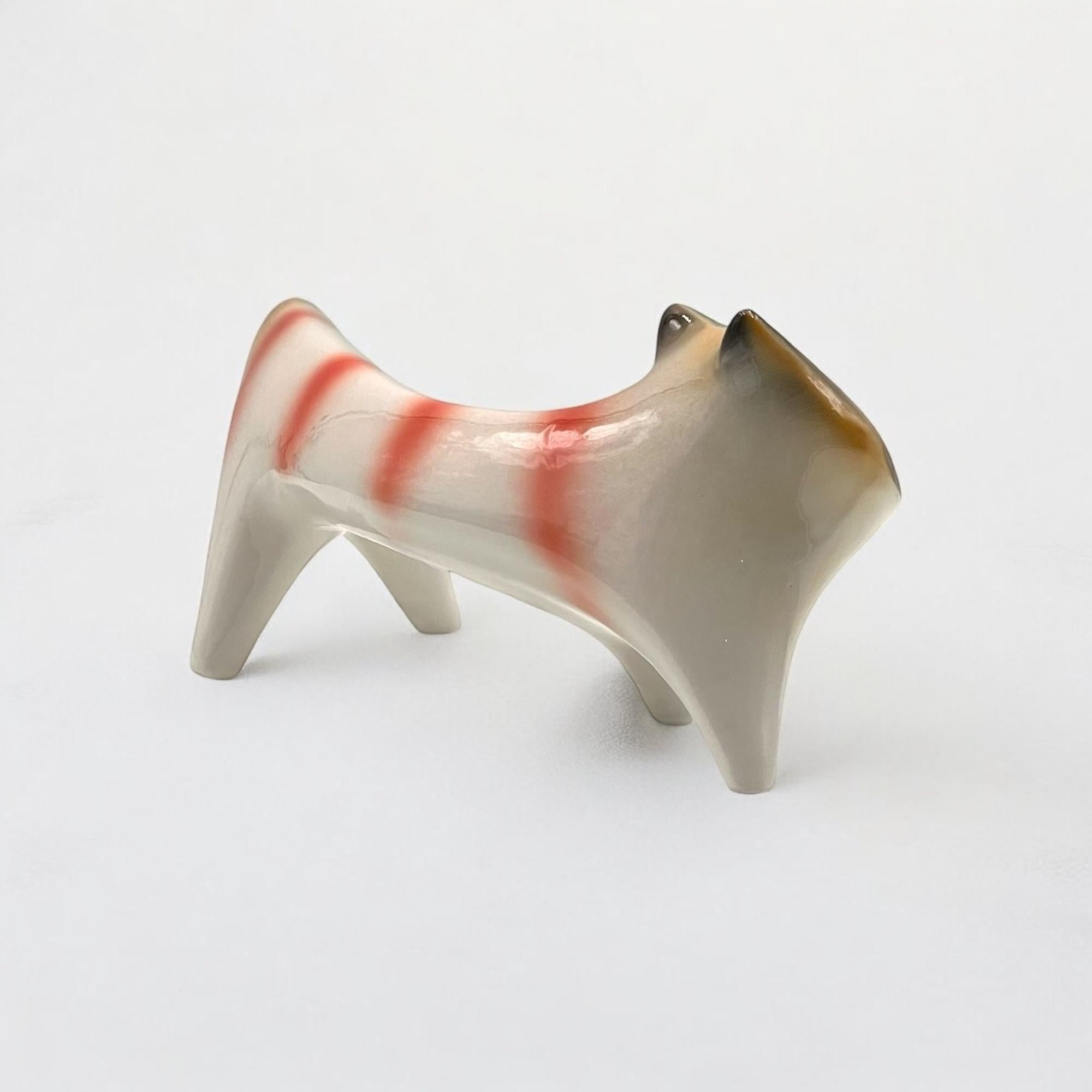 Vintage Ceramic Figurine by Roberto Rigon, 1970s - Artistic Sculpture For Sale 5