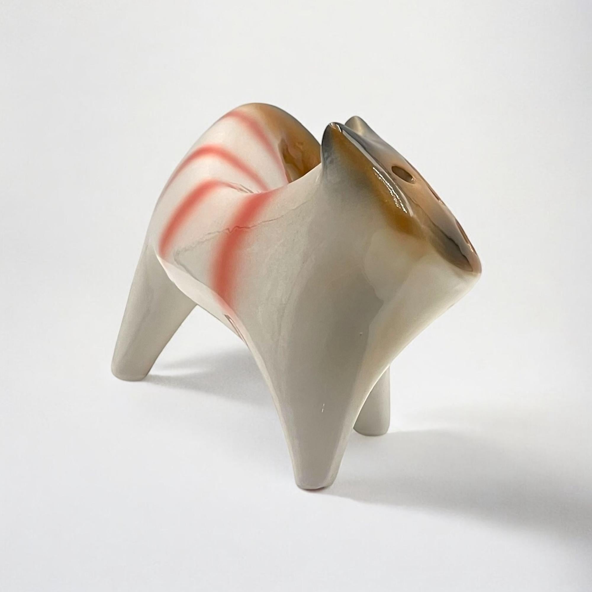 Vintage Ceramic Figurine by Roberto Rigon, 1970s - Artistic Sculpture In Good Condition For Sale In San Benedetto Del Tronto, IT