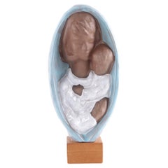 Vintage Ceramic Figurine Mother with Child, 1960s