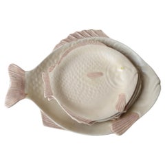 Vintage Ceramic Fish Set, English, 1930s