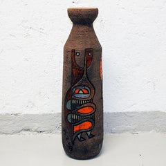 Vintage Ceramic Floor Vase by Marian Zawadsky for Tilgman Keramik, Sweden, 1964