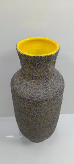 Vintage ceramic floor vase, Károly Bán ( 1911 - 1980 )
