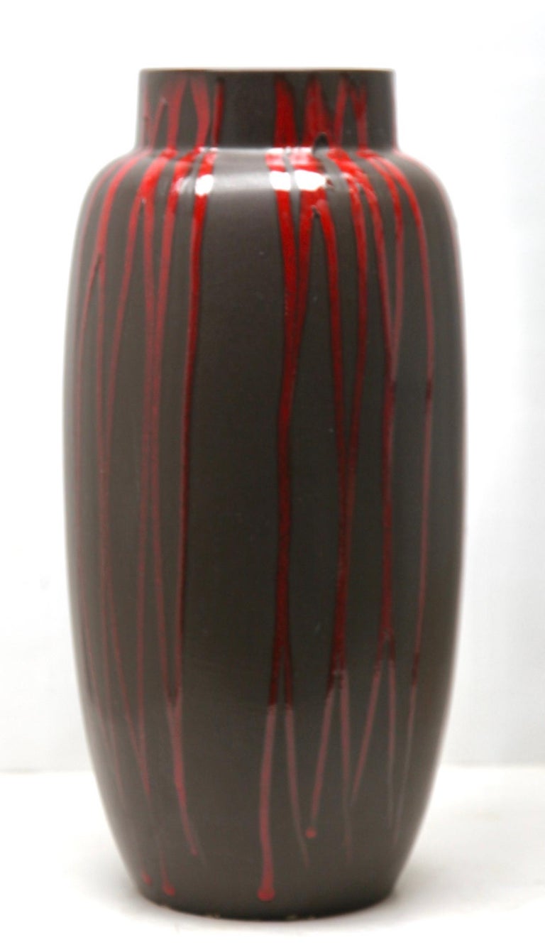 Vintage, Ceramic Floor Vase Marked W Germany 55352 For Sale at 1stDibs